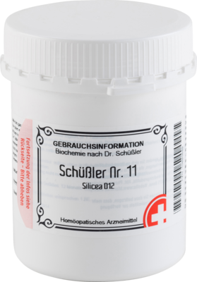 Apofaktur e.K. SCHÜSSLER NR.11 Silicea D 12 Tabletten 1000 St 10990699