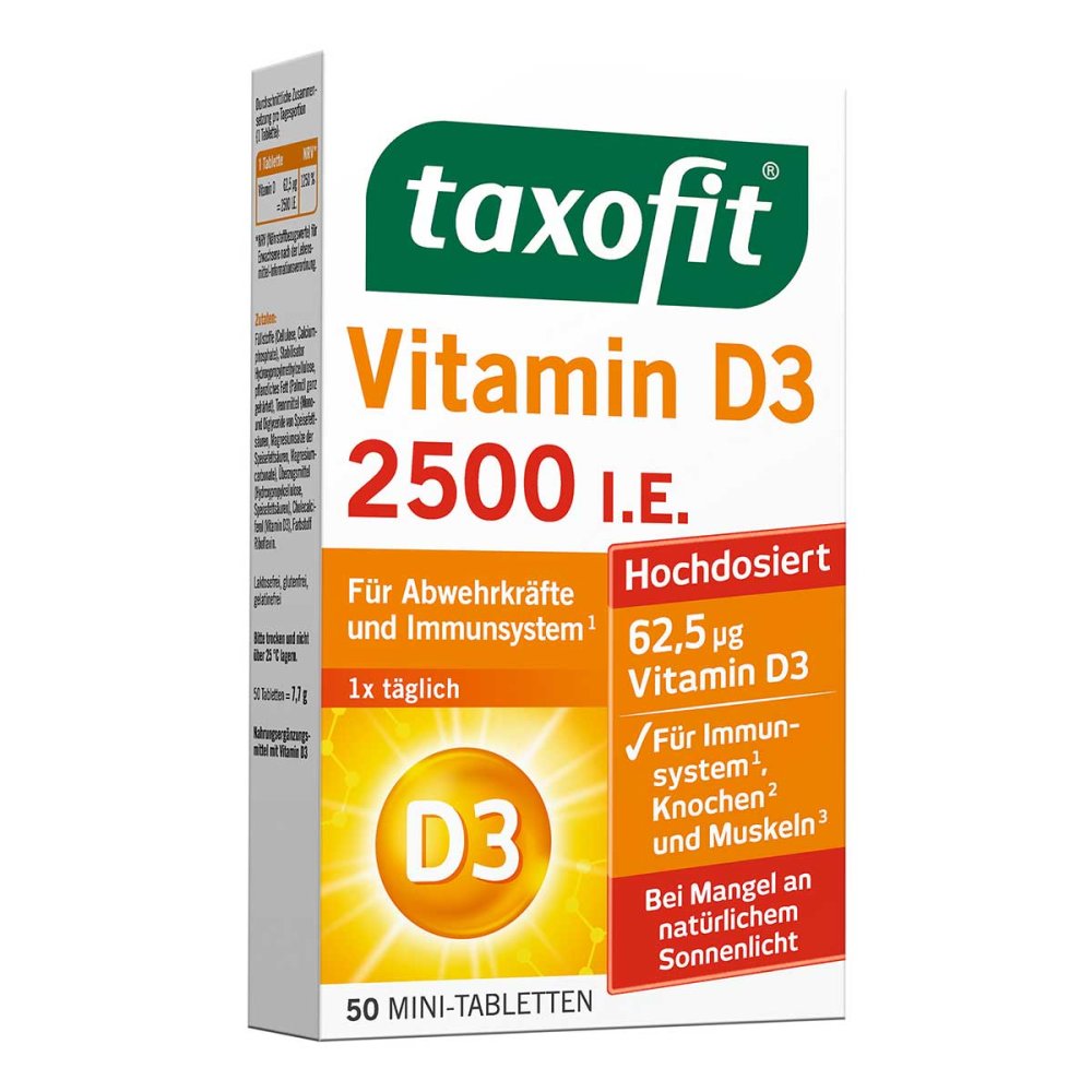 MCM KLOSTERFRAU Vertr. GmbH Taxofit Vitamin D3 2500 I.E. Tabletten 16585304