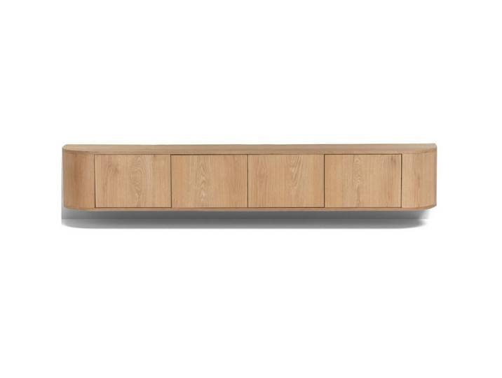 Natur24 Lowboard Novero Lowboard 220 x 33 x 35 cm Eichenholzfurnier Natur