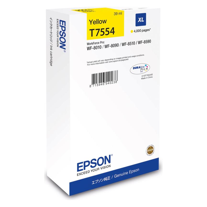 Epson WF-8xxx Series Ink Cartridge XL YL (Y) (C13T75544N)