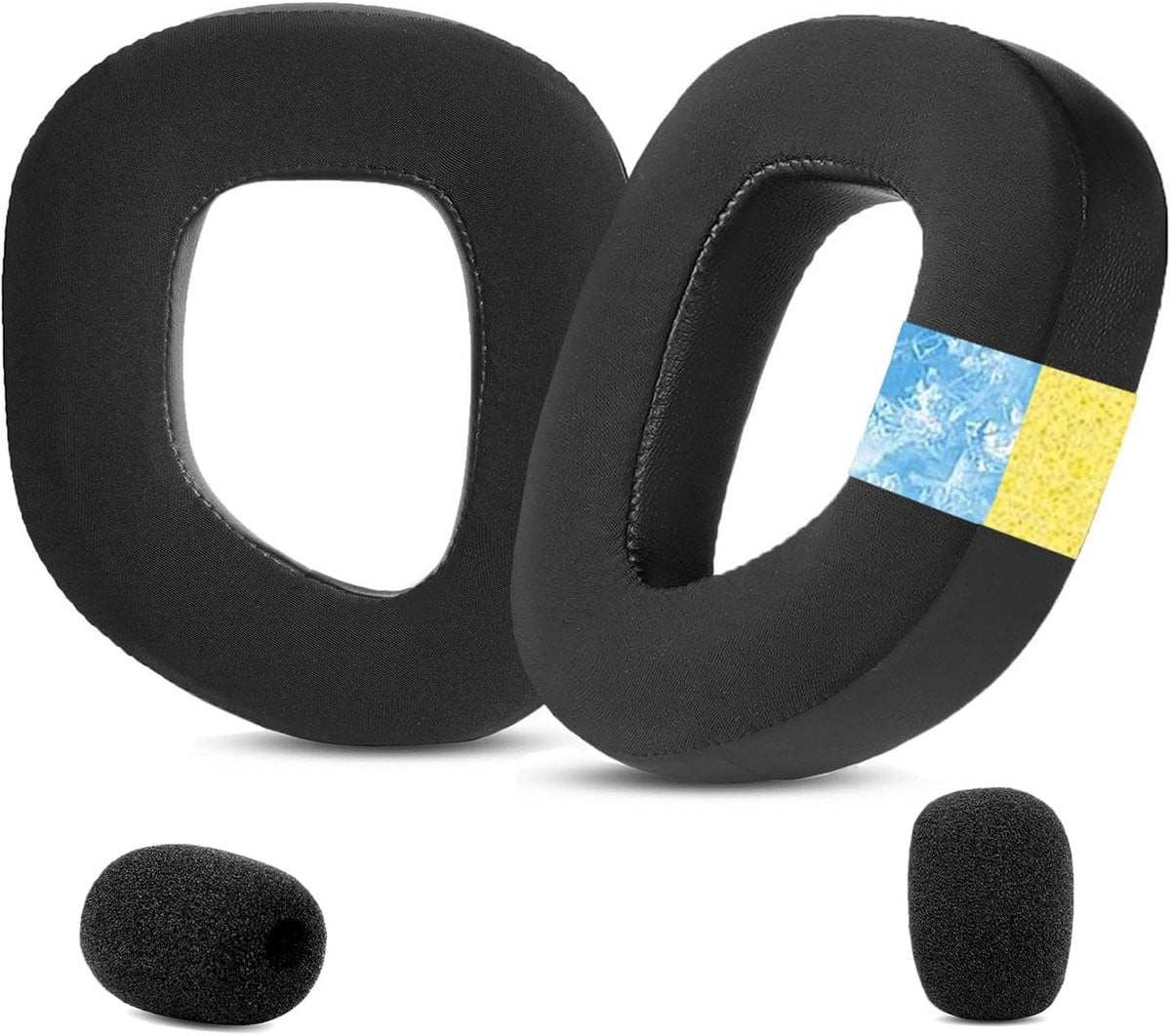 Vervangingsoorkussens met Cooling Gel en Mic Foam compatibel met Corsair HS80 Max, HS80 USB Wired en HS80 RGB Gaming Hoofdtelefoon