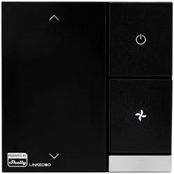 Shelly LinkedGo Smart HVAC, Thermostat, Schwarz