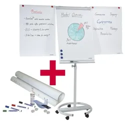 Franken Flipchart »Mobil« inkl. Flipchart-Starterset »Z1952«, 220 cm