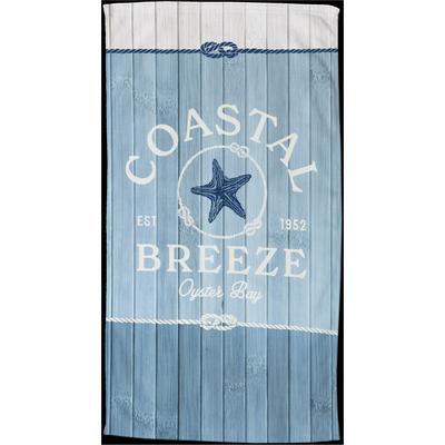 Strandtuch GOOD MORNING "Breeze", blau, B:100cm L:180cm, Velours, Velours, Handtücher, Mikrofaser, Velours, Strandtuch, saugfähig, leicht, 100x180