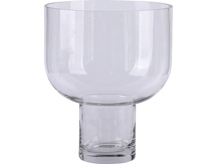 Vase Reduced Transparent Glas D 29 H 35 cm - Vase