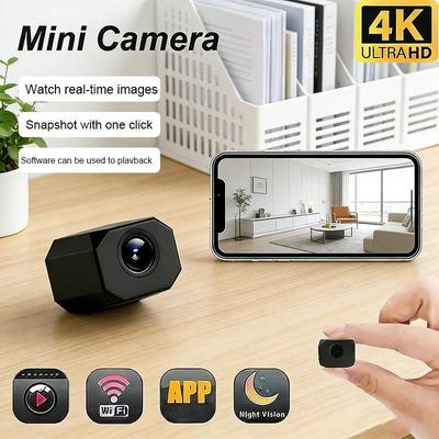 HD 4K Mini Surveillance Camera | WiFi Remote Monitoring Camcorder | Executive Portable Home Security Suite HD 4K Mini Surveillance Camera | WiFi Remote Monitoring Camcorder | Executive Portable Home Security Suite