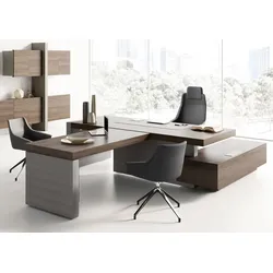 Design Manager Schreibtisch mit Anbautisch Gerro