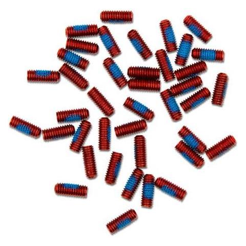 Crankbrothers Stamp/Mallet/5050/Double Shot 3 Pin Kit, 10mm (VE/40), red (52566572)
