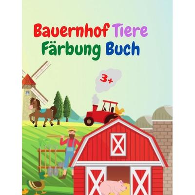 Bauernhof Tiere Färbung Buch, Taschenbuch von Urtimud Uigres, Urtimud Uigres, 978-5-19-199151-1