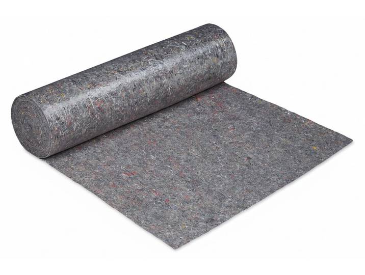 Relaxdays Malervlies, Abdeckvlies Rolle, 1 m x 50 m = 50m², rutschfest, wasserabweisend, 200g/m², Streichen, Umzug, grau