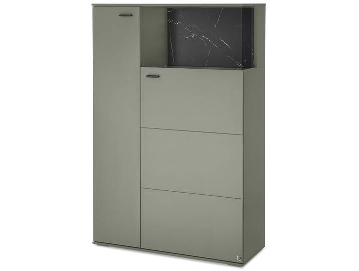 Set one by Musterring Highboard SET ONE PASADENA, salbei, Holznachbildung