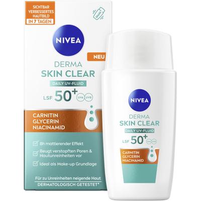 Nivea Derma Skin Clear Daily UV FLuid LSF 50+ (Neu ab 09.02.2026) 40 ml