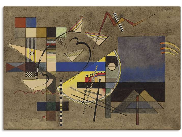 Leinwandbild ARTLAND Festes III. 1925 , braun (farbe bild(er): braun), B:70cm H:50cm, Bilder, Leinwandbild, auf Holzrahmen gespannt
