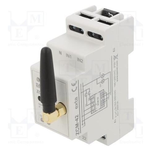 Zamel WiFi-Timer 2xNO/NC 16A (Einschaltstrom 111A/20ms) 230V AC ZCM-42 EXT10000265 (EXT10000265)