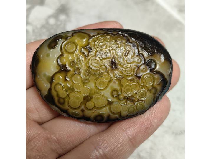 Pierre brute d'agate d'yeux de fleur naturelle Pure pour la méditation spirituelle Reiki, soulagement du stress, travail énergétique, décoration de bijoux à faire soi-même