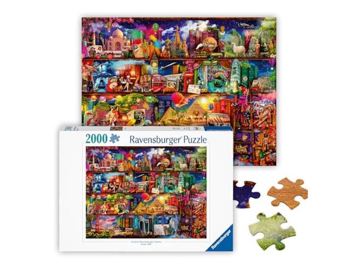 RAVENSBURGER PUZZLE World of Books Puzzel van 2000 stukjes