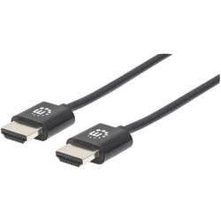 Manhattan HDMI Anschlusskabel HDMI-A Stecker, HDMI-A Stecker 3.00 m Schwarz 394376 4K UHD, Audio Return Channel HDMI-Kabel