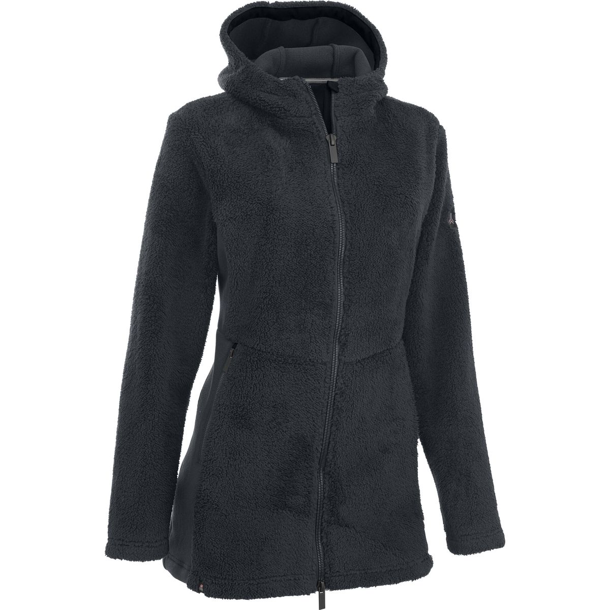 MAUL Sport Wintertraum - Lange Fleecejacke m. Kapuze black (01) 36 5416300695-01-36