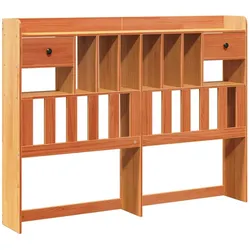 vidaXL Kopfteil mit Stauraum Wachsbraun 150 cm Massivholz Kiefer