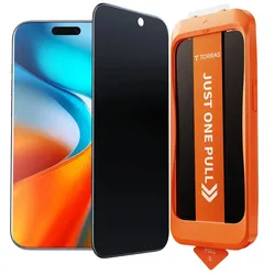 Torras Install Master Privacy (1 Stk., Apple iPhone 17 Pro), Smartphone Schutzfolie, Schwarz