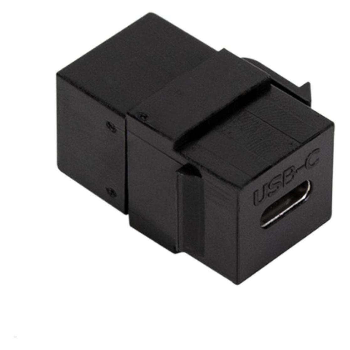 TecLines TKM014B Keystone USB-C 3.1 Gen 2 Modul 60W Buchse/Buchse (TKM014B)