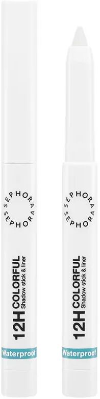 SEPHORA - 12H Colorful - Lidschatten und Stift, 1.4 g,  White matte