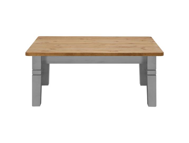 Boxxx Couchtisch, Grau, Laugenfarbig, Holz, Kiefer, massiv, rechteckig, eckig, 78x46x120 cm, Holzmöbel, Holztische, Couchtische Holz