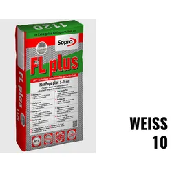Sopro Bauchemie FL plus Fugenmörtel Flexfuge Plus 2-20 Mm 5kg Beutel Weiß 10
