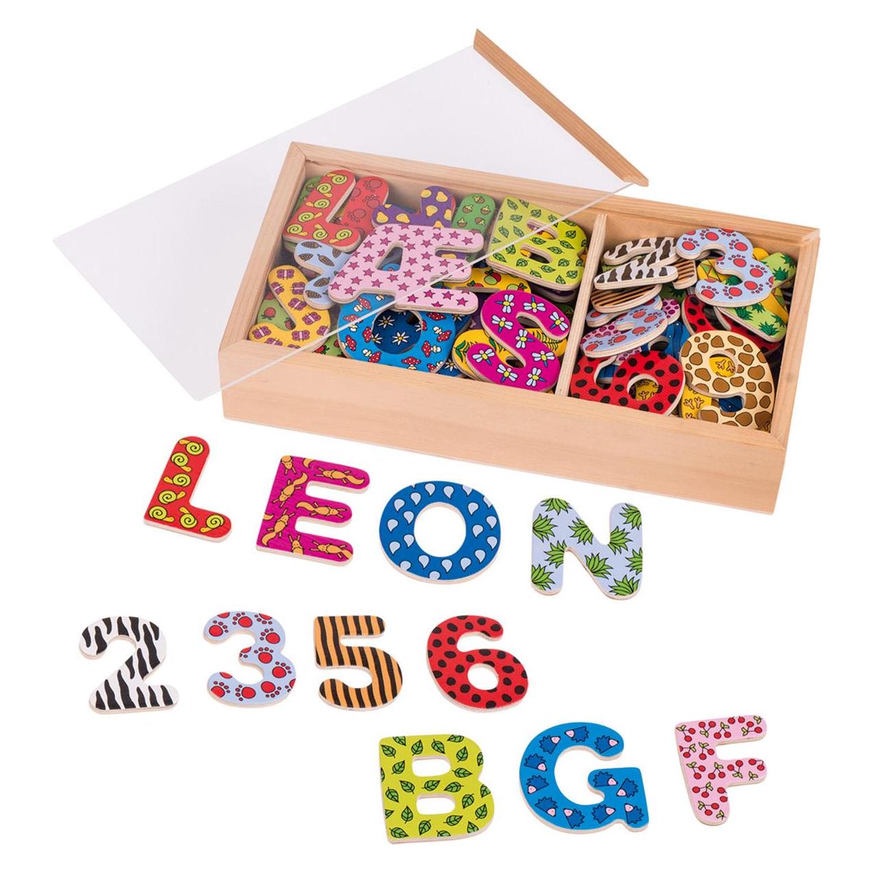 Goki Magnet-Zahlen & Briefe (Deutsch, Englisch, Französisch, Italienisch, 2 - 6 Jahre) (58911)