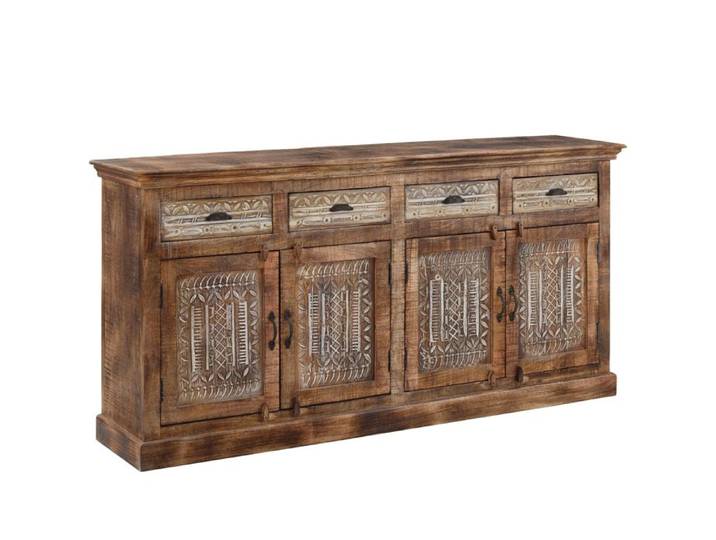 Maneesh-buffet 4 Portes 4 Tiroirs Mix