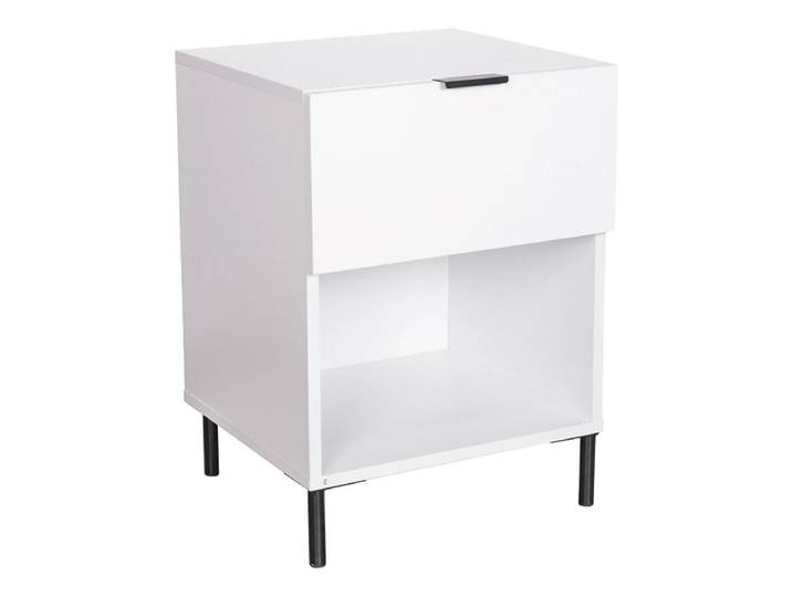 Nachttisch LOCARNO 1 Schublade 38x40x55cm weiss