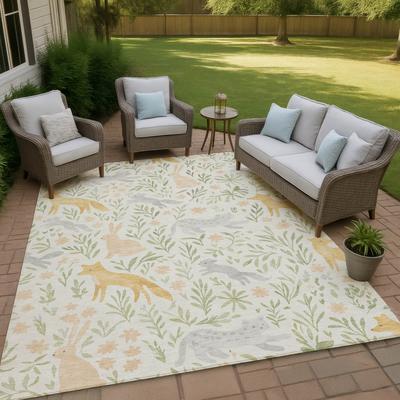 Addison Rugs Machine Washable Indoor/ Outdoor Whimsy Foxy Chantille Rug
