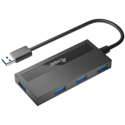Equip 4-Port-USB 3.0-Hub und Adapter für USB-C