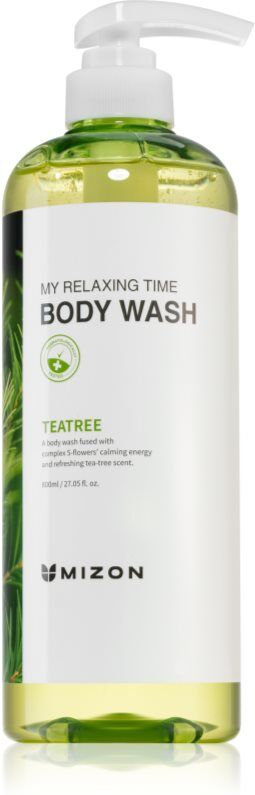 Mizon My Relaxing Time Tea Tree refreshing shower gel for problem and oily skin 800 ml