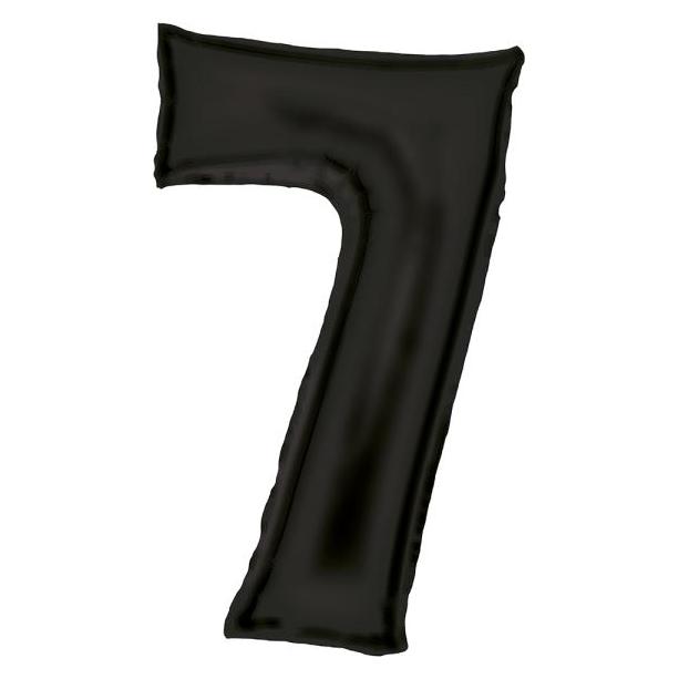 Amscan Maxi Folienballon Zahl 7 schwarz satin (46996800)