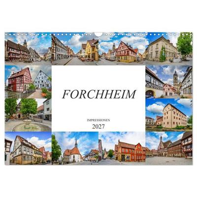 Forchheim Impressionen (Wandkalender 2027 DIN A3 quer), CALVENDO Monatskalender