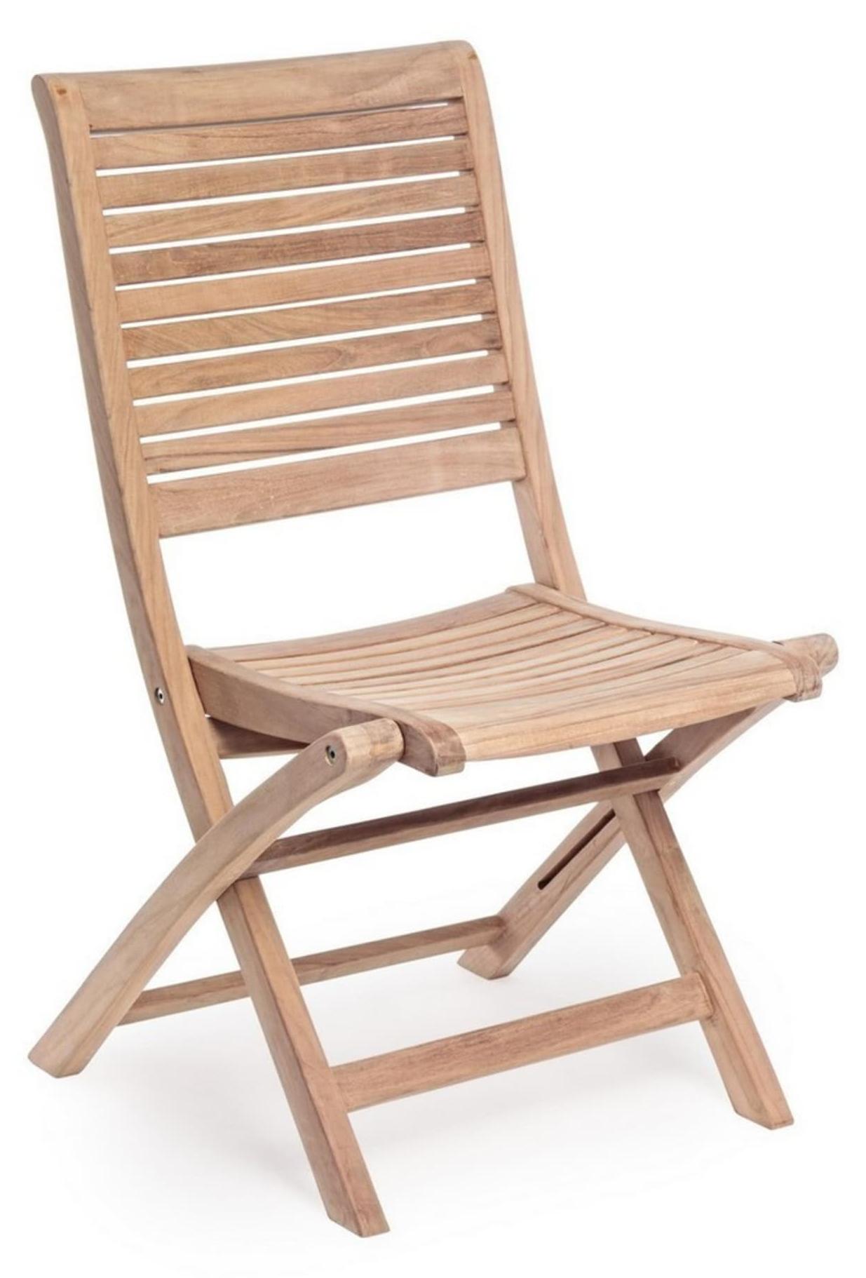 Set mit klappbaren Stühlen GALILEA aus Teakholz