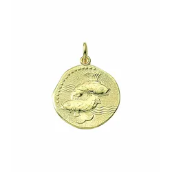Sternzeichenanhänger ADELIA ́S "Sternzeichen Anhänger Fische 333 Gold ( 8K )", gold, Schmuckanhänger, Damen, Fische, Gold, Goldanhänger Fische