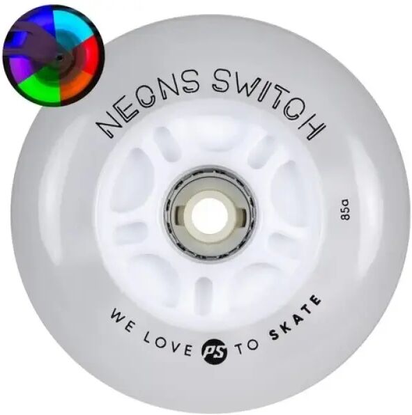 Inliner Rollen Powerslide Neons Switch LED 4 Stk. (90mm)