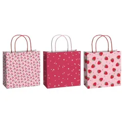Stewo Geschenktaschen-Set »Yumi« 20x20x8 cm rosa 3 Stück rosa, 20x20x8 cm