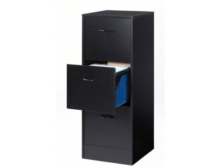 MATH Meuble de rangement classeur contemporain - Noir - L 41 cm