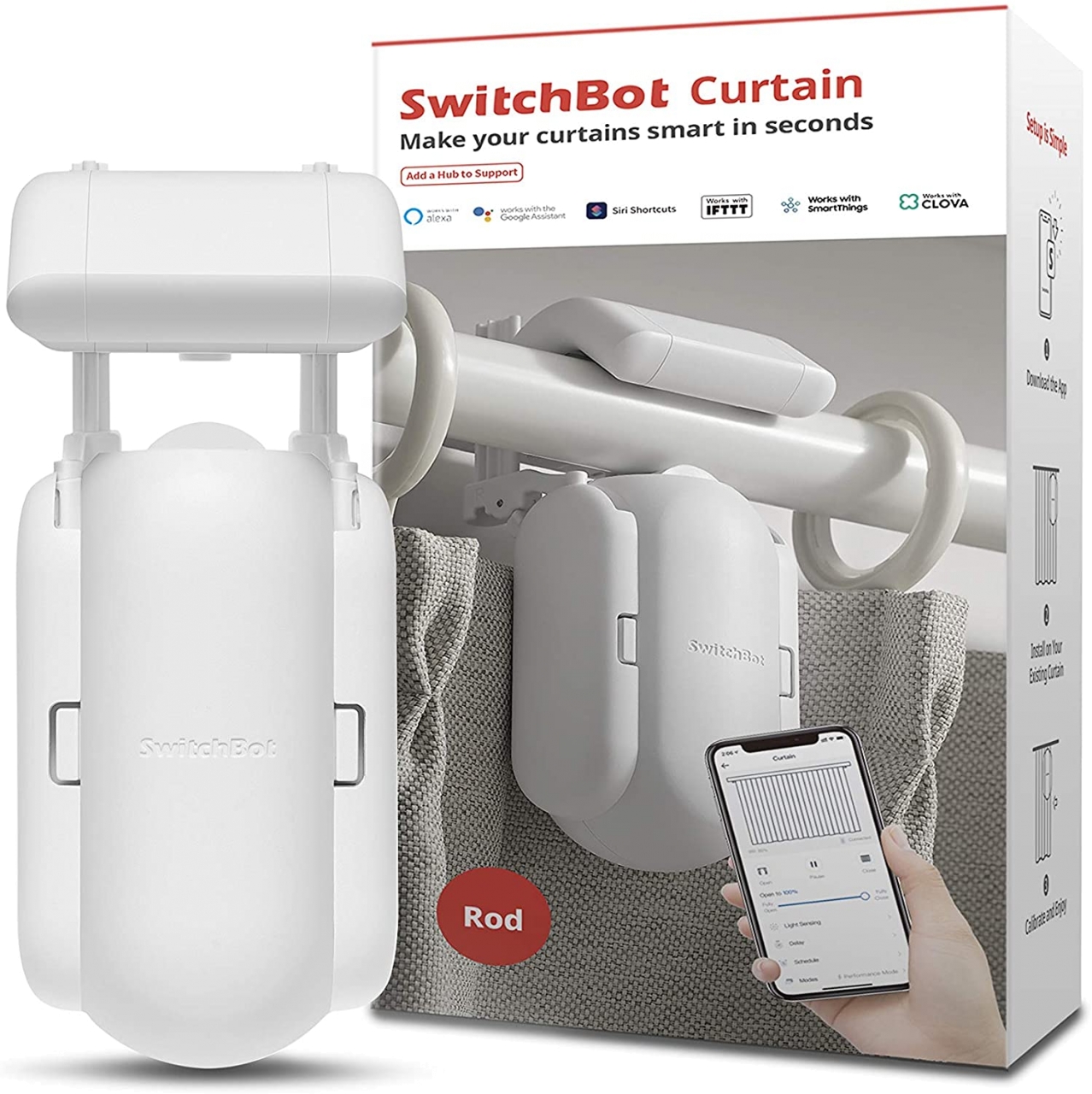 SwitchBot Curtain (Rod) white