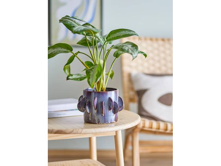 Blumentopf Roza 13 x 18 x 18cm Grau