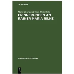 Thurn und Taxis-Hohenlohe:Erinnerungen, Fachbücher von Marie Fürstin von Thurn und Taxis-Hohenlohe