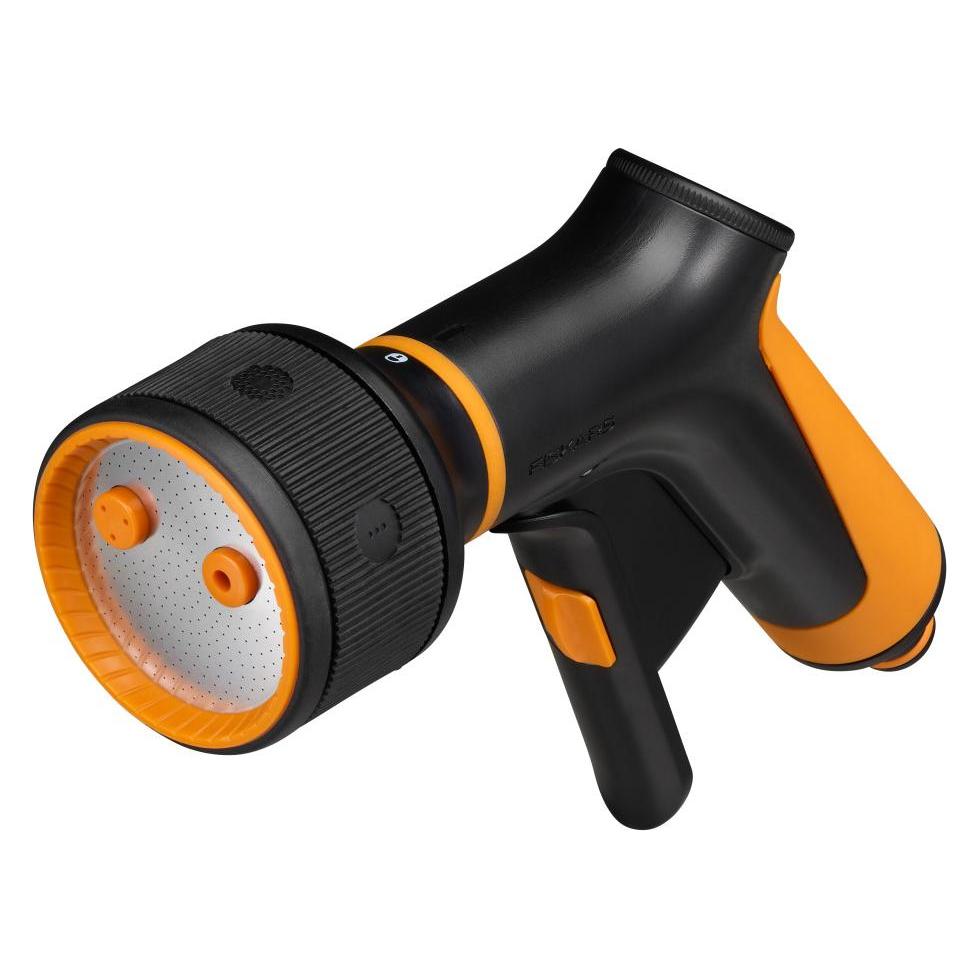 Fiskars Sprühpistole, 3 Funktionen, Stufenlos regelbarer Durchfluss, Mit Frontregler und Ein/Aus-Ver (FS1065483)