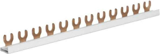 Hager Barrette de phase 1P, 10qmm, 57mod, Fourche KDN163B (KDN163B)