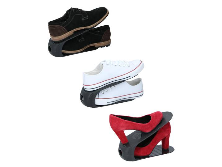 Schuhstapler 3er Set schwarz