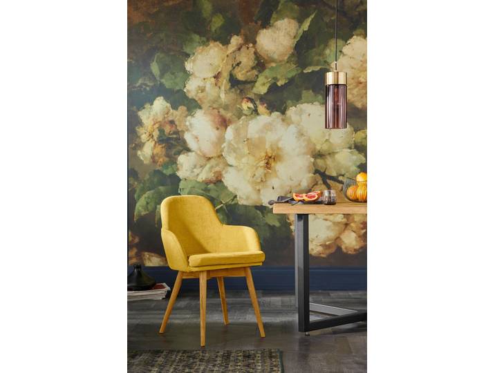 Armlehnstuhl OTTO HOME Livry , gelb (curry, curry), B:62cm H:83cm T:63cm, Polyester, Stühle, Armlehnstuhl, Polsterstuhl, Schalenstuhl