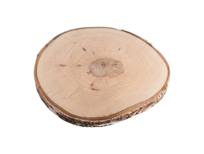 Birkenscheibe, 29-32cm ø, Stärke 2,5cm