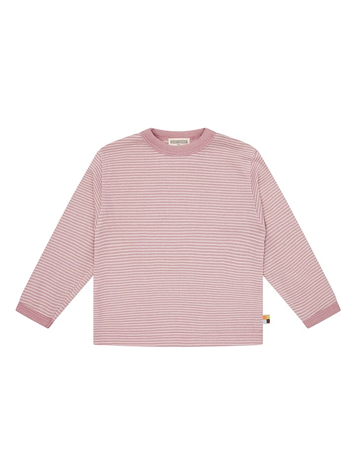 loud + proud Longsleeve in Rosa/ Weiß - 110/116
